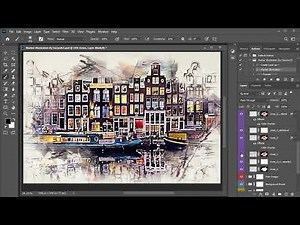 Marker Illustration Photoshop Action Tutorial