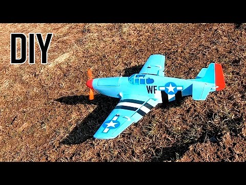 How to make P 51 Mustang RC Plane DIY