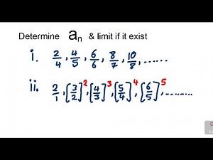 Infinite Sequences(2)........(determine the nth term and limit if exits)