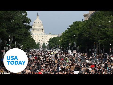 Large demonstrations across country anchor weekend of protests | USA TODAY
