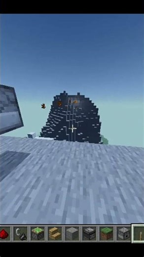 Minecraft build fireball through machine #minecraftshorts