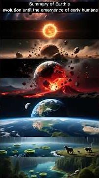 Summary of Earth's evolution until the emergence of early humans