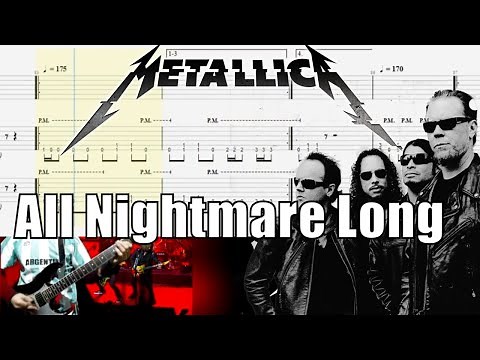 Metallica All Nightmare Long Guitar Cover With TAB