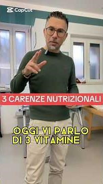 3 carenze nutrizionali #nutrizione #vitamine