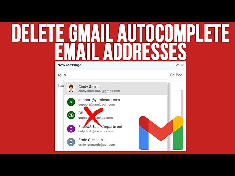 How to Delete Autocomplete Email Addresses in Gmail