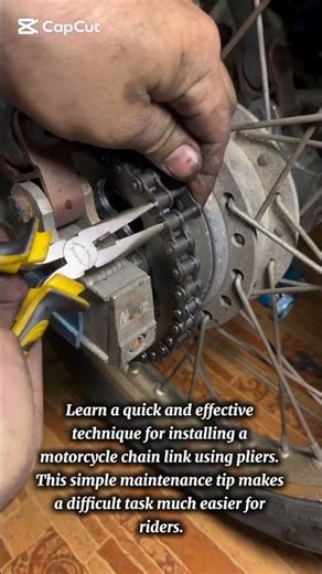 Easy Motorcycle Chain Link Hack