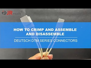 How To Crimp And Assemble And Disassemble Deutsch DTM Solid Contacts Connectors Series(TOOL:NEW-DT2)