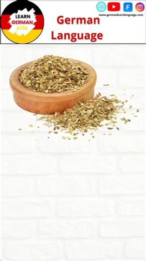 Learn Herbs names in German #vegetables #ytshort #germanpronunciation #german