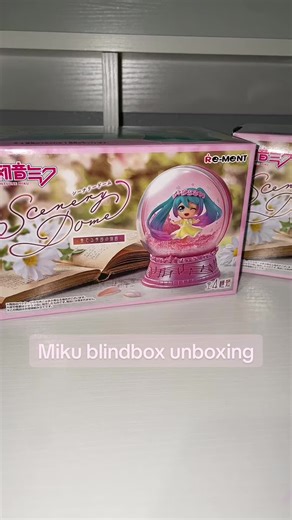 Miku globe unboxing ❄️🍁 #hatsunemiku #miku #blindbox #unboxing #fyp