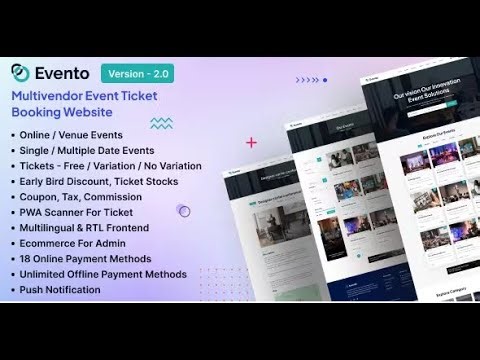 Evento - Multivendor Event Ticket Booking Website By KreativDev