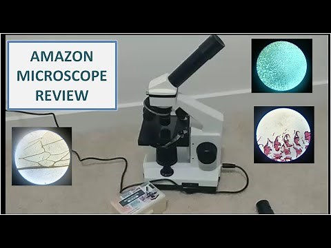 USCAMEL 40X-2000X Microscope from Amazon Review and Demo