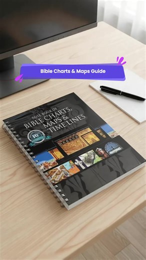 Book of Bible Charts, Maps & Time Lines - Full-Color Visual Reference Guide for Classroom Supplies Charts, Bible Study, Sunday School Lessons & Christian Research