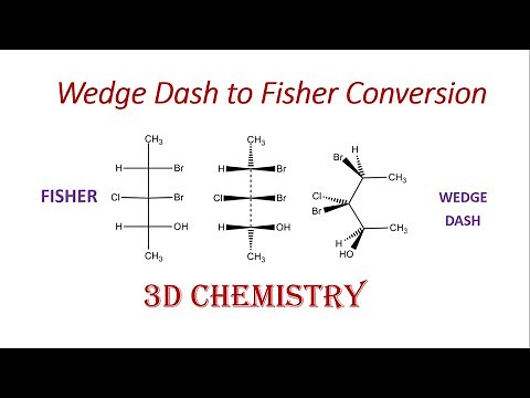 conversion of wedge dash into fisher | Stereochemistry | 3D Chemistry
