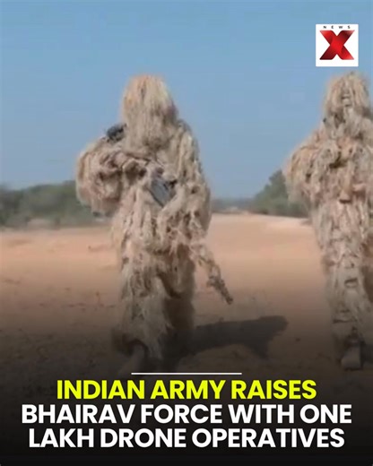 In a massive transformation for modern warfare, the Indian Army has trained over one lakh drone operatives and raised the elite "Bhairav" Special Force. These technology-driven battalions are specialized in high-speed offensive operations, using advanced drone systems to neutralize enemy bases and formations with precision in contemporary combat. #IndianArmy #BhairavForce #ModernWarfare #DroneWarfare #SpecialForces #DefenseNews | NewsX