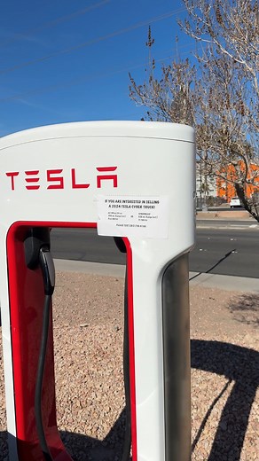 People Seem to want the Tesla Cybertruck! Advertising on superchargers!😎 #tesla #teslacybertruck #cybertruck #whatsinside | Electric Cars