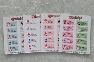 Weihnachts Wichtel Countdown Sticker: Planer Kalender Abziehbilder - Etsy.de