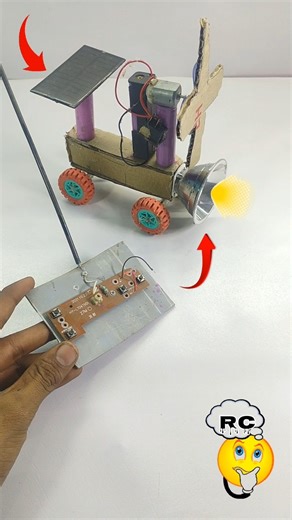 How to make solar energy rc car || diy rc car #viral #shorts