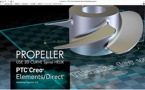Creo Direct Modeling Express 绘制叶轮