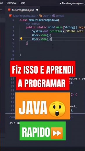 COMO APRENDER A PROGRAMAÇÃO JAVA RÁPIDO! #shorts #viral