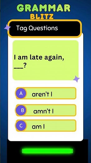Tag Question Quiz Challenge! | Can You Score 100%?