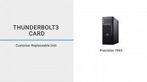 Cómo instalar y quitar la tarjeta Thunderbolt3 en la torre Precision 7865