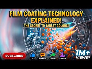 Tablet Coating Process Explained | Pharmaceutical 3D Animation | Film Coating Technology #Coating