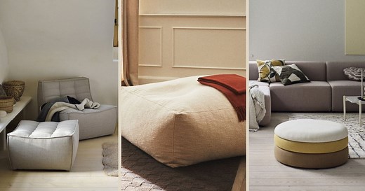 15 maxi poufs pour un max de confort au salon !