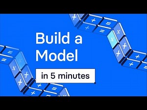 Build a Financial Model in Under 3 Minutes