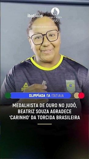 JUDOCA MEDALHISTA DE OURO, BEATRIZ SOUZA AGRADECE APOIO DA TORCIDA BRASILEIRA NAS OLIMPÍADAS