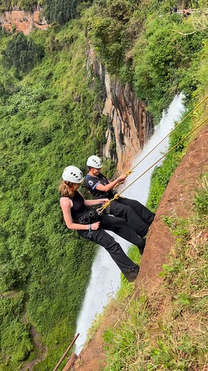 Abseiling Sipi Falls | Mulima Mountain Adventures