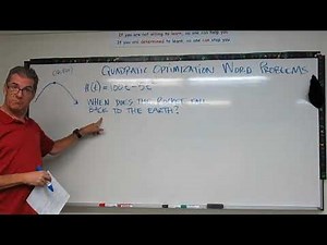 Quadratic Optimization Word Problems