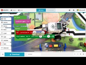MakeCode EV3 / Moving straight with the Gyro