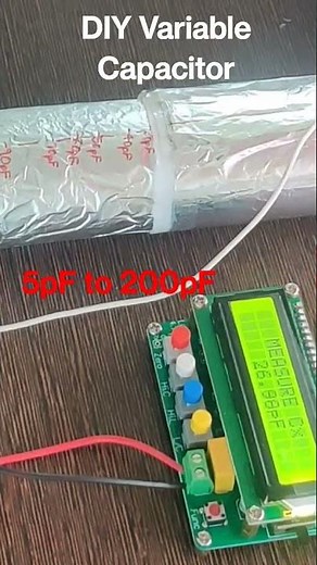 DIY Variable Capacitor | 5pF to 200pF | Aluminium Foil & Plastic | High Precision LC Meter