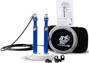 Buddy Lee Aero Speed Jump Rope 2.0 Upgraded Version with Sonic Rocket Speed Swivel Bearing | Tangle-Free & Adjustable Jump Rope for Men & Women - For Fitness, Double-Unders, and Cross-Training