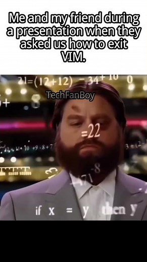 So how do you exit VIM #memes #distrotube #linux