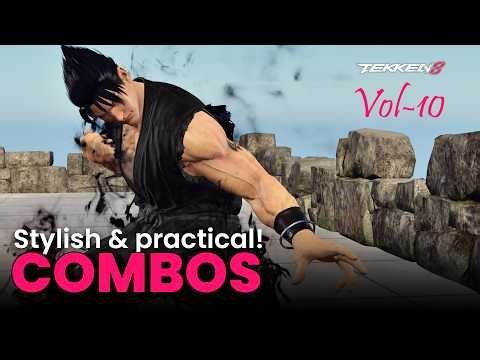 Jin Kazama: 10 Practical & Stylish Combos | Tekken 8