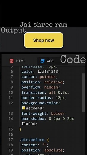 Modern Button Animation Using HTML & CSS 🔥 | Beginner Friendly Tutorial 2025