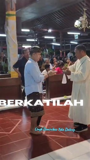 Komuni kudus misa HUT ke-89 Gereja Paroki Tuka Bali,14 Feb 2026. Vidio dokumentasi@Pak Wi Berkah Dalem🙏😇 #katolikku_keren #lewatberanda