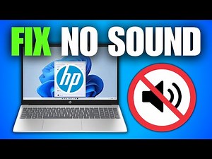 How To Fix No Sound / Audio on HP Laptop & PC