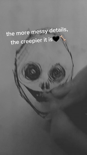 How I draw my creepy skulls🖤🦴#creepy #skulls #art #oc #fyp #foryou #artist #tutorials #manga #oc #foryoupage