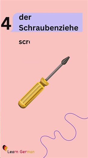 5 German Words a day - Werkzeuge | tools | #learngerman | #shorts