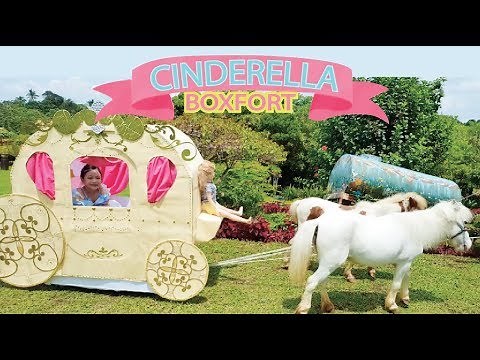 Bug's Cinderella Princess Carriage Boxfort ! Cinderella Makeover !