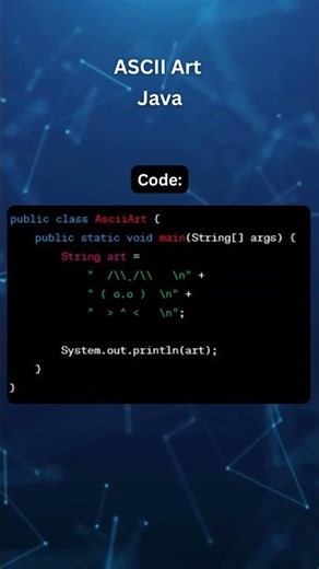 ASCII Art in Java #coding #gaming #code #coder #java #tutorial #developer