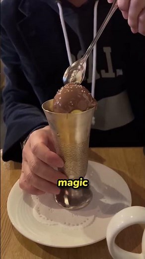The Fastest Ice Cream Topping Ever 🍫 #shorts #icecream #hack