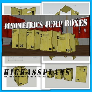 Plyometrics Jump Boxes Complete Set, Build Book, Wood Shop Project, Fitness PDF Digital Download Print and Build at Home - Etsy UK