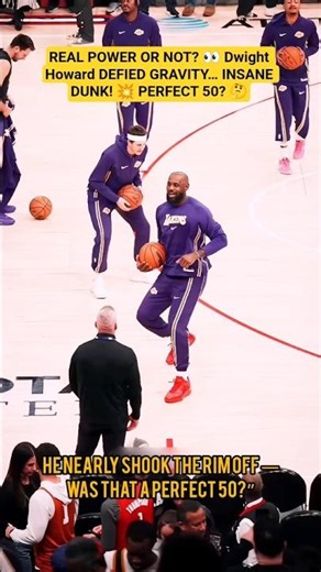 Dwight Howard DEFIED GRAVITY! 🛸 INSANE 50 DUNK! 🔥 #NBA #DwightHoward