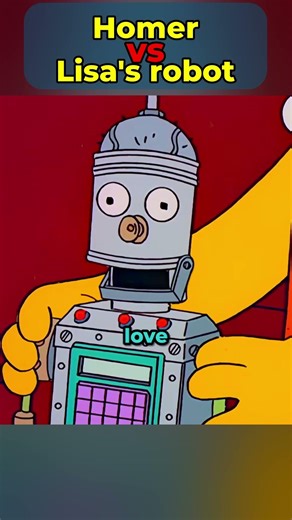 Homer vs Lisa's robot #simpsons