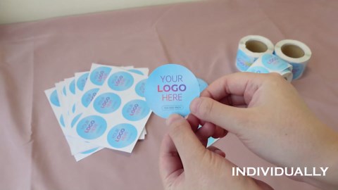 Custom Waterproof Vinyl Stickers Roll – 100 to 500 Personalized Business Labels/Decals (1.5" to 10") with Your Design, Logo, Image, Photo, Text, Name, Address, QR Code