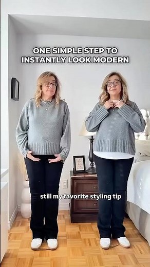 White tee shirt hack #styleafter50 #fashiontips #styletips