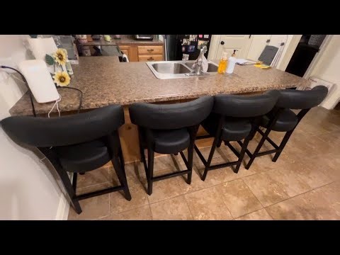 Sleek counter-height stools for modern kitchens